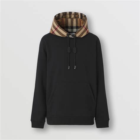 burberry vintage check cotton-blend sweatshirt white|burberry men's hoodie.